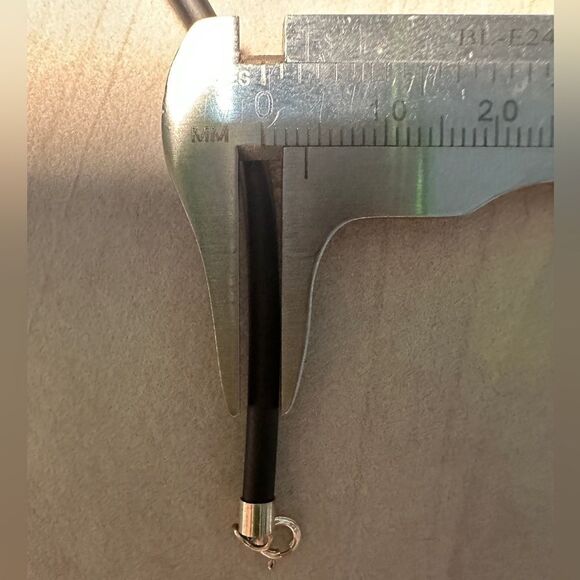 20” Black Cord Necklace - Unisex | 925 Silver Clasp | Minimalist | Great… - Picture 10 of 17